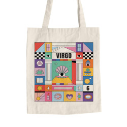 Πολύχρωμα Ζώδια - Παρθένος (Τσάντα  Αγοράς)